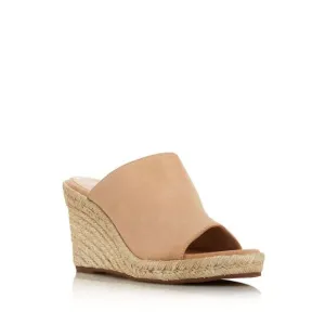 STUART WEITZMAN Womens Beige 3/4&quot; Platform Marabella Almond Wedge Sandals 6.5 C