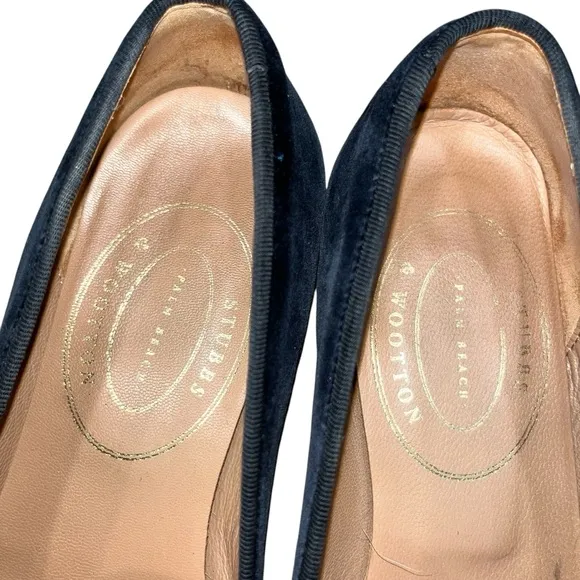Stubbs &amp; Wootton Navy Blue Velvet Nitenday Sun &amp; Moon Embroidered Loafers size 8