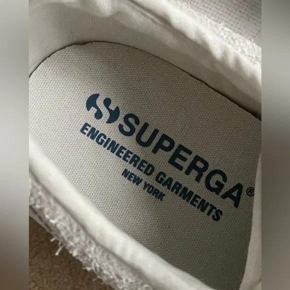 SUPERGA X ENGINEERED GARMENTS 3420 LOW WHITE sneakers 9.5US womens /8US …