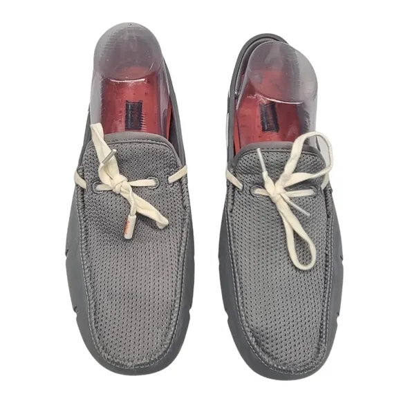 SWIMS Men's Lace Loafer Boat Shoes  Camo Gray Sz‎ 7