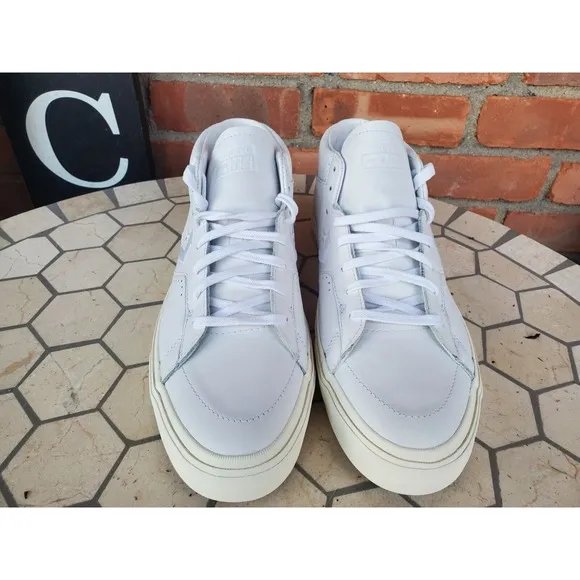 Sz 12 Converse CONS Louie Lopez Pro Mid Shoe Triple White Premium Leather Rare