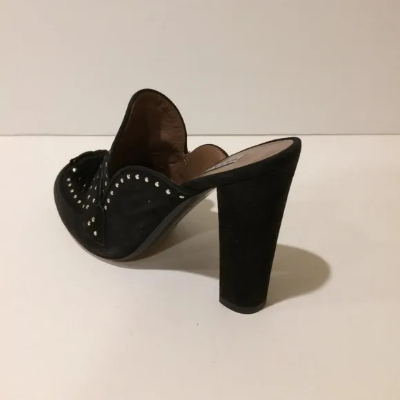 Tabitha Simmons Studded Suede Mule Sandal NEW