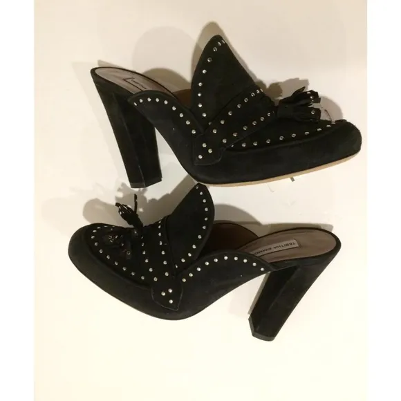 Tabitha Simmons Studded Suede Mule Sandal NEW