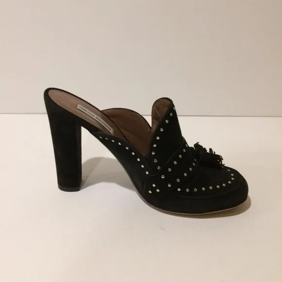 Tabitha Simmons Studded Suede Mule Sandal NEW