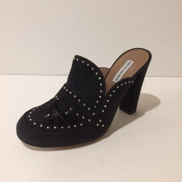 Tabitha Simmons Studded Suede Mule Sandal NEW