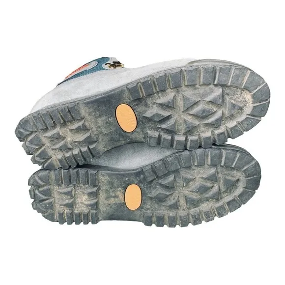 Tecnica Skywalk Trekking Gray Suede Hiking Boots Mens 6 Womens 7 VTG 90s