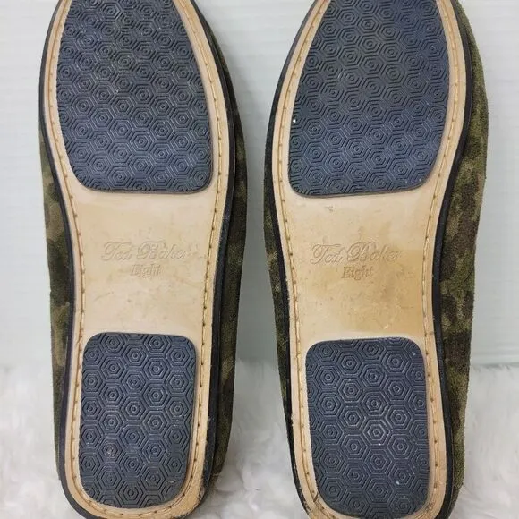 Ted Baker Brently Men's Loafer Size 9 Driving Tassel Loafer Camo Suede Shoes