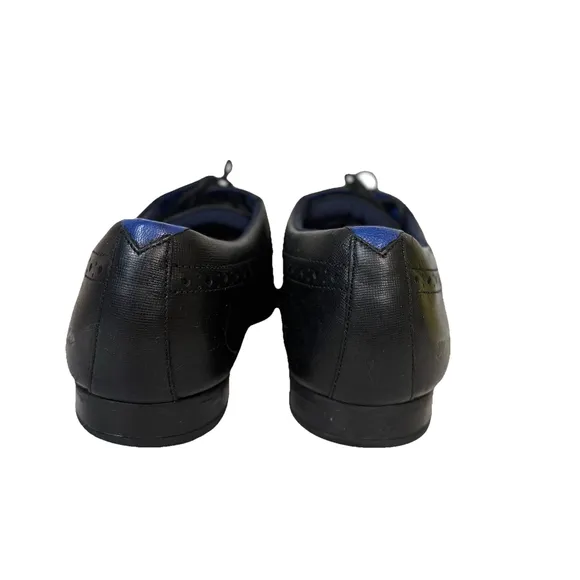 Ted Baker Dervin Designer Men's Black Leather Brogue Derby Formal Shoes