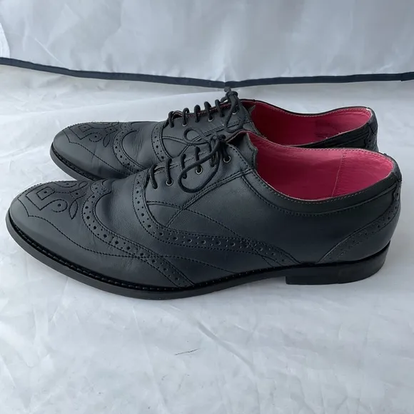 Ted Baker London Black Leather Wingtip Oxford Dress Up Shoes Men’s Size 11