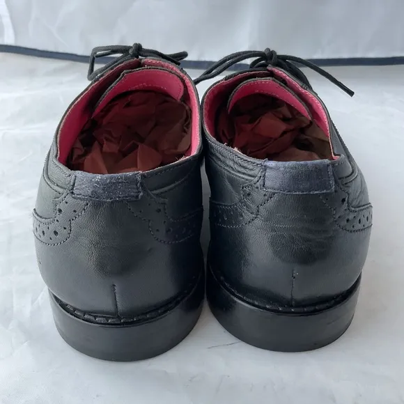 Ted Baker London Black Leather Wingtip Oxford Dress Up Shoes Men’s Size 11