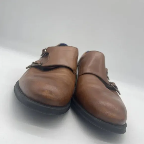 Ted Baker London Mens 10 Shoes‎ Champagne Leather Monk Strap Loafers Cathon EUC