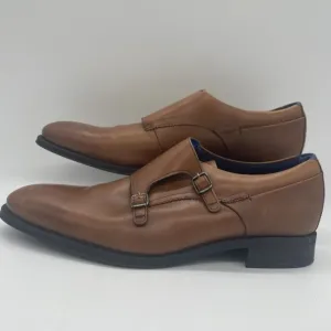 Ted Baker London Mens 10 Shoes‎ Champagne Leather Monk Strap Loafers Cathon EUC