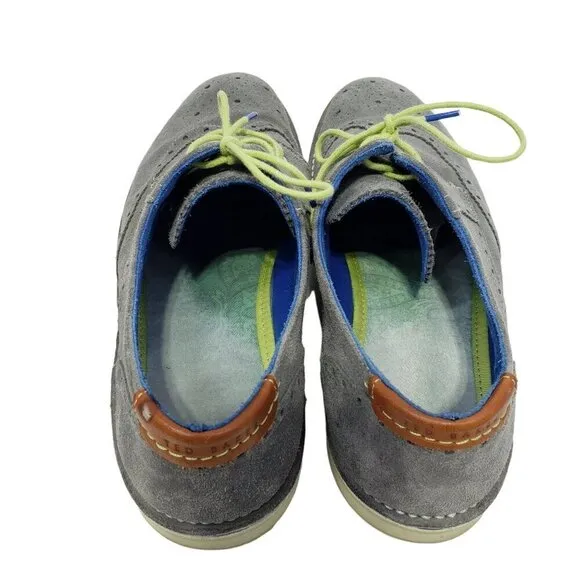 Ted Baker Shoes Suede Oxford Lace Up Men's Size 45 / US 12 Gray