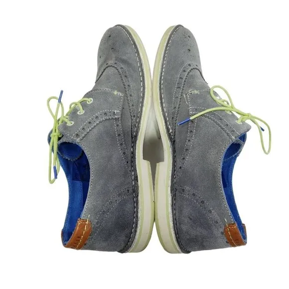 Ted Baker Shoes Suede Oxford Lace Up Men's Size 45 / US 12 Gray