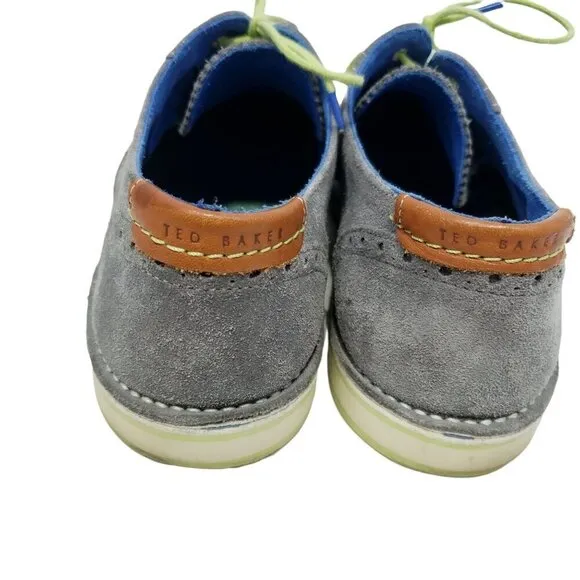 Ted Baker Shoes Suede Oxford Lace Up Men's Size 45 / US 12 Gray