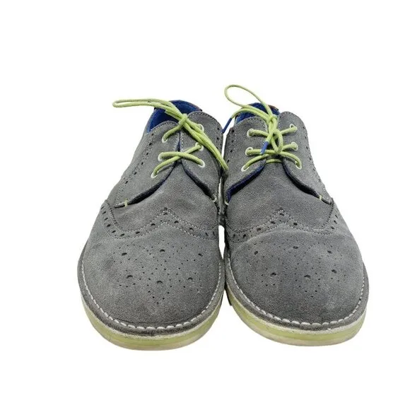 Ted Baker Shoes Suede Oxford Lace Up Men's Size 45 / US 12 Gray