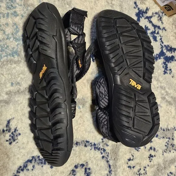 TEVA‎ BLACK HURRICANE XLT 2 REFLECTIVE SPORT SANDALS HIKE BIKE OUTDOORS WMNS 6