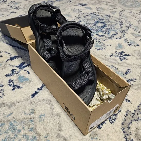 TEVA‎ BLACK HURRICANE XLT 2 REFLECTIVE SPORT SANDALS HIKE BIKE OUTDOORS WMNS 6