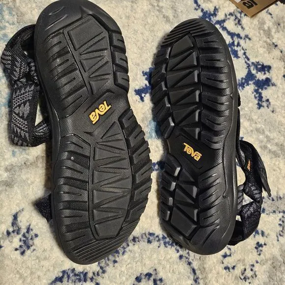 TEVA‎ BLACK HURRICANE XLT 2 REFLECTIVE SPORT SANDALS HIKE BIKE OUTDOORS WMNS 6