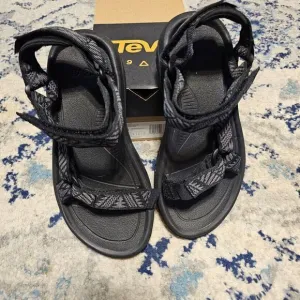 TEVA‎ BLACK HURRICANE XLT 2 REFLECTIVE SPORT SANDALS HIKE BIKE OUTDOORS WMNS 6