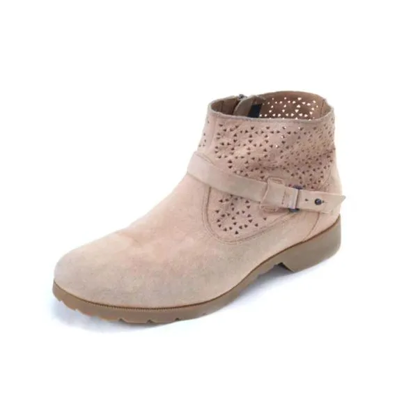 TEVA boots  DE LA VINA perforated suede delavina ankle booties winter womens  7