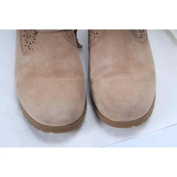TEVA boots  DE LA VINA perforated suede delavina ankle booties winter womens  7