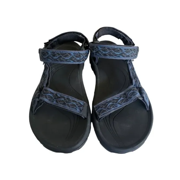 Teva Hurricane XLT 4156 Men Size 9 Hiking Outdoor Water Sandals Blue Black