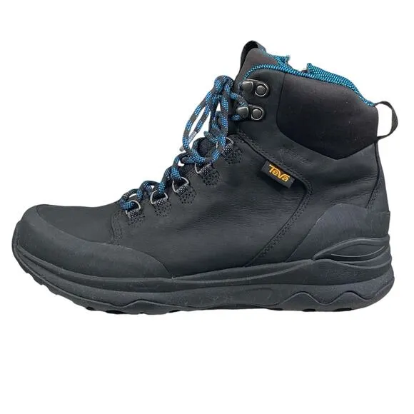 Teva Mens Arrowhead Utility Black Thinsulate Lace Up Boot Size US 9