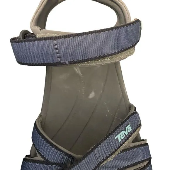 Teva Women’s Tirra Sandals Sz 10 Bering Sea Waterproof Strappy Sport Hiking