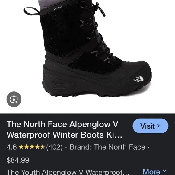 The North Face Black Winter Boots