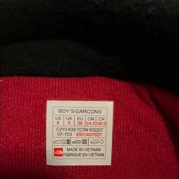 The North Face Kids Black Winter Boots