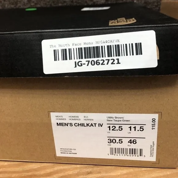 The North Face Men’s Chilkat IV, Brown Winter Boots, Size 12.5M
