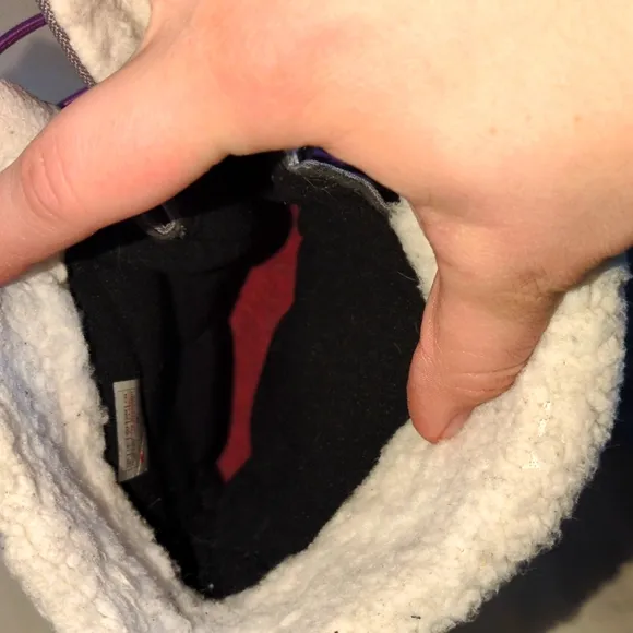 The North Face women's winter boots size 5 Purple and gray 💥💫Excellent shape💥