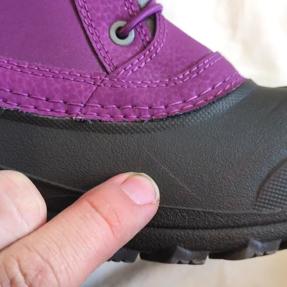 The North Face women's winter boots size 5 Purple and gray 💥💫Excellent shape💥