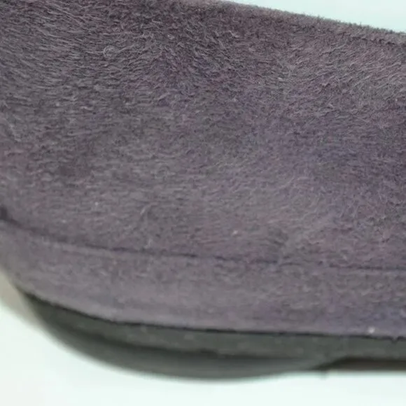 Thierry Rabotin Purple Lilac Soft Suede Leather Loafers Ballet Flats 38 7.5