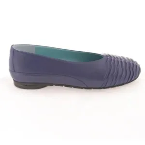 Thierry Rabotin Purple Lilac Soft Suede Leather Loafers Ballet Flats 38 7.5