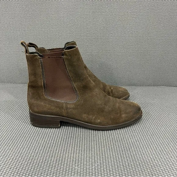 Thursday Boot Co. Dutchess Chelsea Ankle Boot DarkBrown Suede Womens Size 9