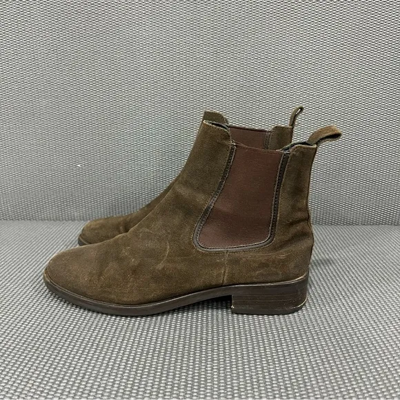 Thursday Boot Co. Dutchess Chelsea Ankle Boot DarkBrown Suede Womens Size 9