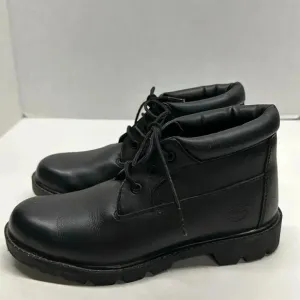 Timberland Chukka Winter Boots 10920 Lace Up Waterproof Black Leather Boys 5.5