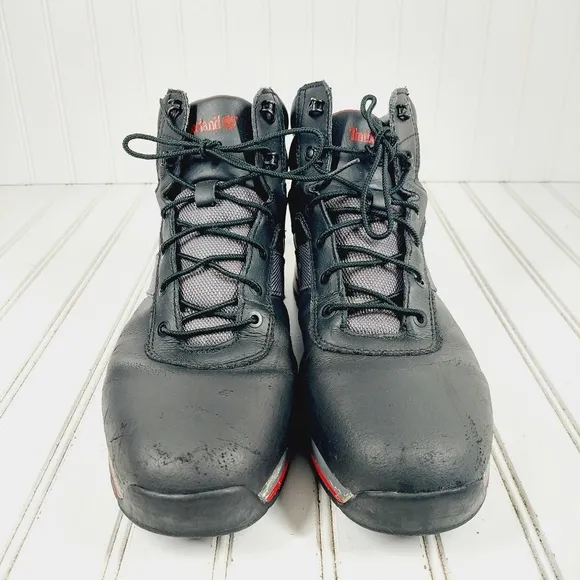 Timberland Men's Black Leather Lace Up Winter Boots i 1011