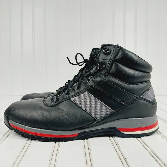 Timberland Men's Black Leather Lace Up Winter Boots i 1011