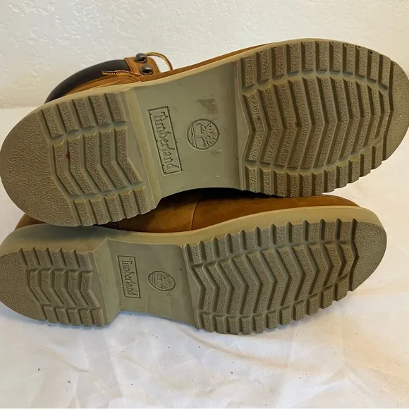 Timberland Men’s Boots Size 9.5 A15Z5 Tan Black Workwear 6” Premium EU 43.5