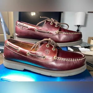 Timberland Men's Brown Leather Boat Shoes