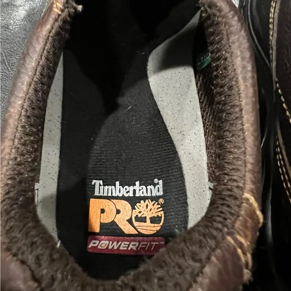 Timberland Pro TiTAN Alloy Safety Toe Work Shoes Mens Size 9M Wide Brown Leather