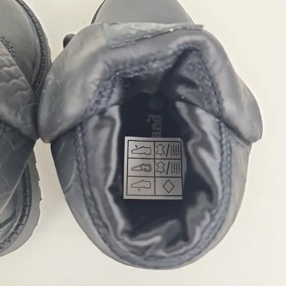Timberland Roll Top Hex TODDLER Boots Waterproof Black Leather