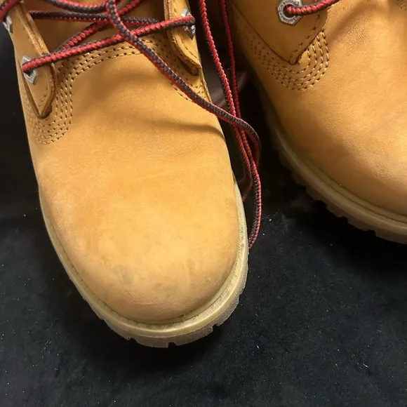 Timberland Women's Buffalo Check Plaid Hiking Boots Brown Red