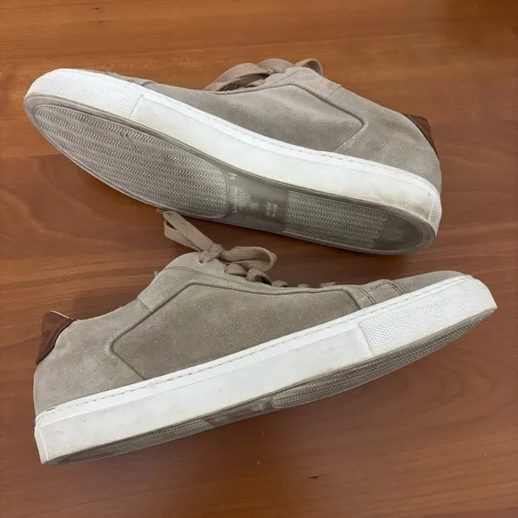 To Boot New York Britt Suede Sneakers Mens Size 8.5 Adam Derrick Tan Shoes