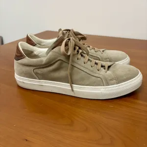 To Boot New York Britt Suede Sneakers Mens Size 8.5 Adam Derrick Tan Shoes