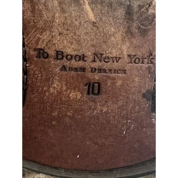 TO BOOT NEW YORK Brown Leather Cap Toe Oxfords Size US 10