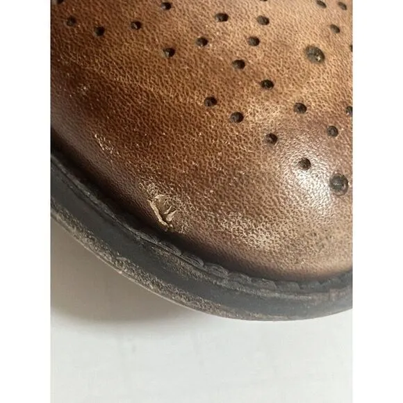 TO BOOT NEW YORK Brown Leather Cap Toe Oxfords Size US 10